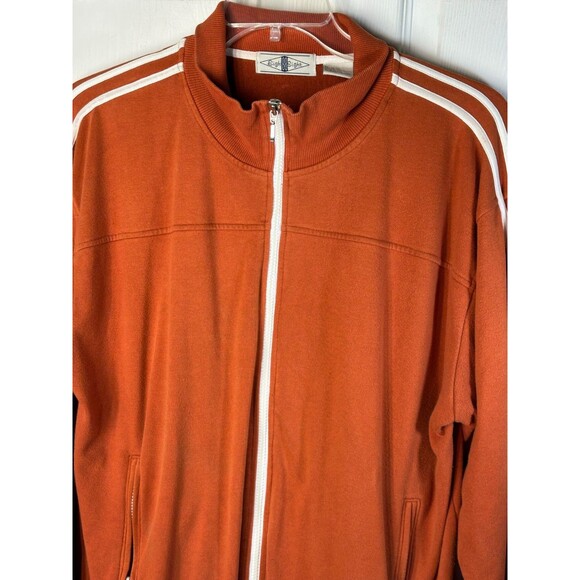 Eight Eight Sweat Jacket Men's XL Burnt Orange Long Sleeve Athletic Full Zip - Picture 5 of 8